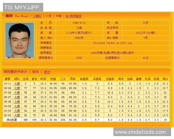 姚明在NBA的辉煌数据分析与职业生涯成就探讨 姚明在NBA的辉煌数据分析与职业生涯成就探讨